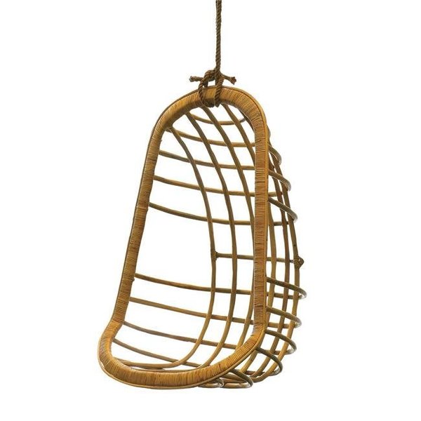 Twos Company 6204 Hanging Rattan Chair 6204